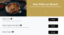 Menu Le Shalimar - Les plats du  bœuf
