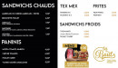 Menu La boul - Les sandwichs, paninis et tex mex,..