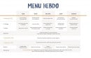 Carte et menu de Café Fauve à Norroy le Veneur — Un exemple de menu de la semaine