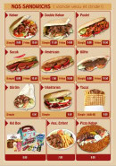 Carte et menu de Chez Telki à Woustviller — Sandwiches
