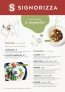 Menu Signorizza - À EMPORTER - entrées et salades