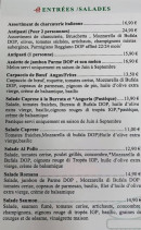 Carte et menu de La Romana à Maizieres les Metz — Les entrées et salades