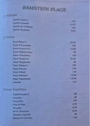 Carte et menu de Ramstein Plage à Baerenthal — Menu 2