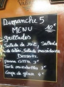 Menu Site de Pérotin - Exemple de menu