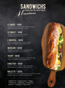 Menu Labrez - Les sandwichs