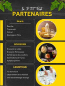 Menu Le p'tit resto - Le frais, boissons suite et logistique