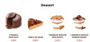 Menu Five Star Food - Les desserts