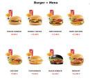 Menu Five Star Food - Les  menus burgers