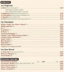 Menu Les Tontons Flingueurs - Les apéritifs et boissons fraîches