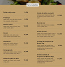 Menu La Primavera - Les salades