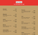 Menu La Primavera - Les pizzas