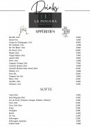 Menu La Dogana - Les apéritifs, softs