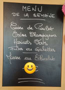 Menu Le Crocodile - Exemple de menu