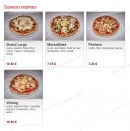 Menu Pizza Tradition - Les pizzas saveurs marines: marseillaise, pêcheur,... 