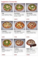 Menu Pizza Tradition - Les suggestions gourmandes: forêt noire, gourmande,...
