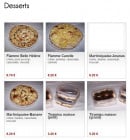 Menu Pizza Tradition - Les desserts: flamme canelle, tiramisu maison,...