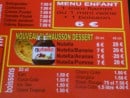 Menu SoS Pizza - Les menus, boissons et desserts