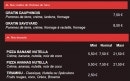 Menu Pizza Nuova - Les gratins de pommes de terre et desserts