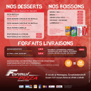 Menu Formul'Pizza - Les desserts, boissons et informations