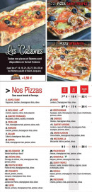 Menu O'Cadre - Les pizzas