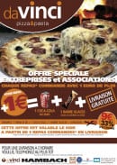 Menu Da Vinci - L'offre de la pizzéria