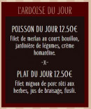 Menu Le Bouchon Nivernais - L&#039; ardoise du jour