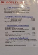 Menu Café du Boulevard - grillades, spécialités, desserts