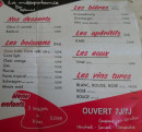 Menu Mesopotamie - Menu desserts, boissons, bières....