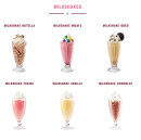 Menu Holly's Diner - Les milkshakes