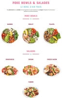 Menu Holly's Diner - Les poké bowls et salades