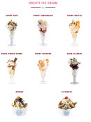 Menu Holly's Diner - Holly&#039;s ice cream