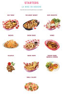 Menu Holly's Diner - Les starters