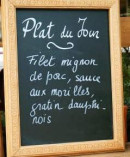 Menu Auberge Ensoleillée - plat du jour