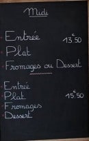Menu Restaurant du chasseur - La formule du midi