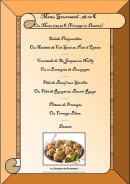 Menu Le Clos de la Bussière - mernu gourmand
