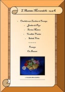 Menu Le Clos de la Bussière - assiettes