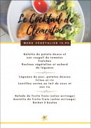 Menu Le Cocktail de Clémentine - menu végétalien