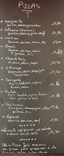 Menu La Vieille Rome - Les pizzas