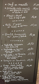 Menu La Vieille Rome - Les menus