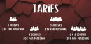Carte et menu de La Tanière des enragés à Varennes Vauzelles — Les tarifs