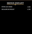 Menu l'eclipse - Menus enfant