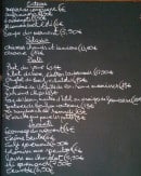 Menu La Terrasse - Exemple de menu
