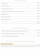 Menu Le Saray - Les plats principaux et assièttes