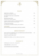 Menu Meert - Les plats, menu enfant et desserts