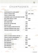 Menu Nū - Champagnes