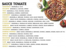Menu Pizza de nuit - Les pizzas base tomate