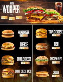 Menu Royal Burger - Les burgers