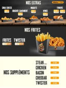 Menu Royal Burger - Les extras, frites et suppléments