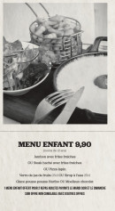 Menu Sherlock Pub - Menu enfant
