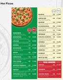 Menu Di Napoli - Les pizzas